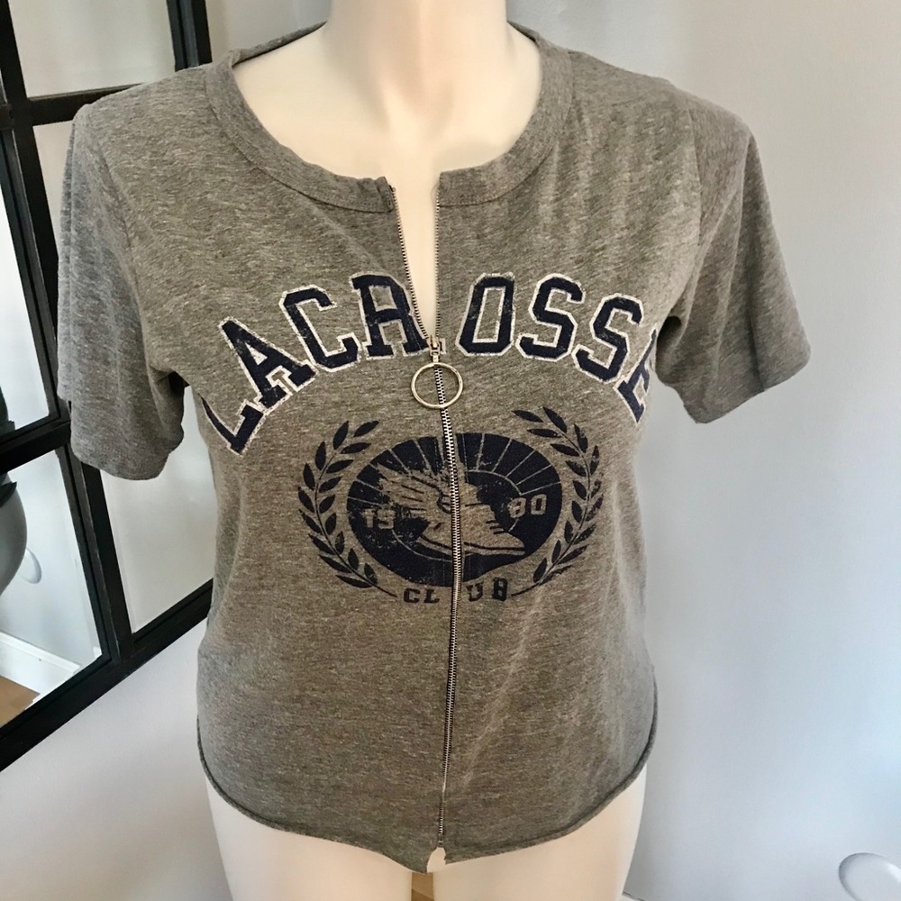 Modish Rebel zip front T